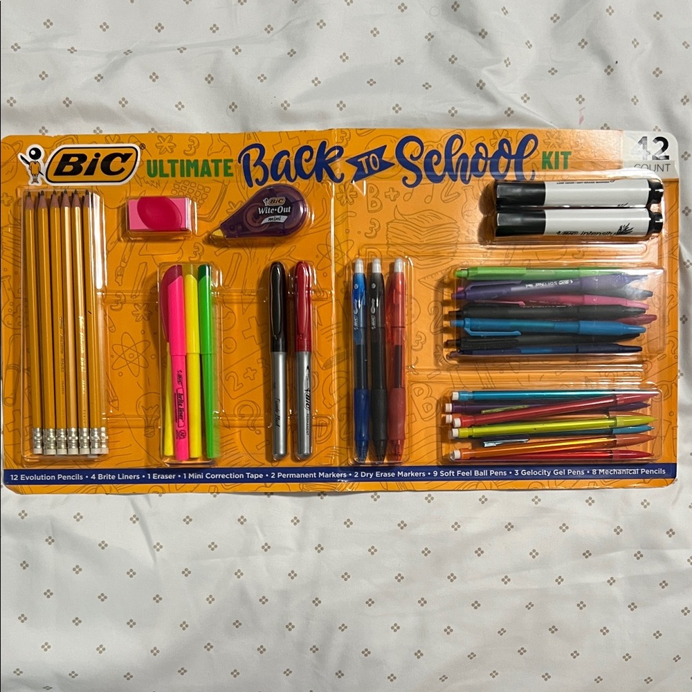 BIC Ultimate Back to School Kit - 42 count New In Box